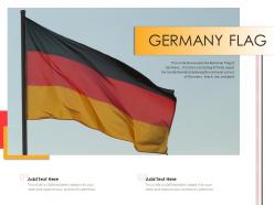 Germany flag powerpoint presentation ppt template