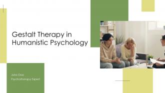Gestalt Therapy In Humanistic Psychology PPT Mockup ACP