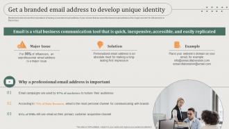 Get A Branded Email Address To Develop Unique Identity Guide To Build A Personal Brand