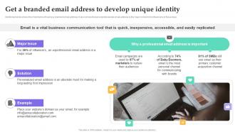 Get A Branded Email Address To Develop Unique Identity Personal Branding Guide For Influencers