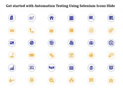 Get started with automation testing using selenium icons slide ppt powerpoint presentation