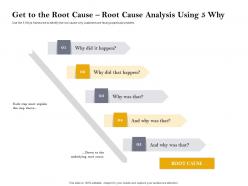 Get to the root cause root cause analysis using 5 why ppt powerpoint slide portrait