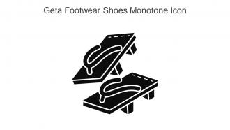 Geta Footwear Shoes Monotone Icon In Powerpoint Pptx Png And Editable Eps Format