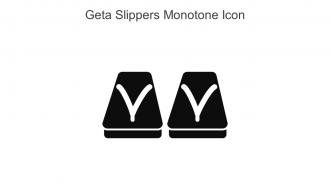 Geta Slippers Monotone Icon In Powerpoint Pptx Png And Editable Eps Format