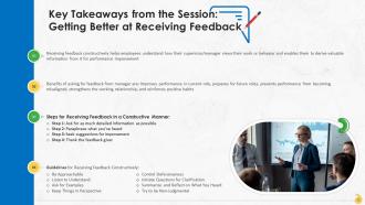 Getting Better At Receiving Feedback Training Ppt Downloadable Informative