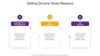 Getting Divorce Taxes Reasons In Powerpoint And Google Slides Cpb
