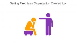 Getting Fired From Organization Colored Icon In Powerpoint Pptx Png And Editable Eps Format