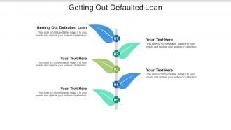 Getting out defaulted loan ppt powerpoint presentation infographics brochure cpb