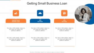 Getting Small Business Loan In Powerpoint And Google Slides Cpb