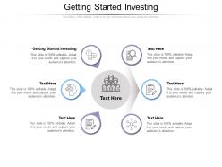 Getting started investing ppt powerpoint presentation icon infographics cpb