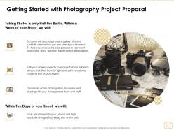 Getting started with photography project proposal ppt powerpoint presentation