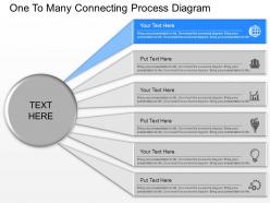 Gg one to many connecting process diagram powerpoint template