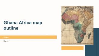 Ghana Africa Map Outline PPT Presentation ST AI