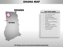Ghana country powerpoint maps