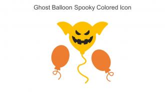 Ghost Balloon Spooky Colored Icon In Powerpoint Pptx Png And Editable Eps Format
