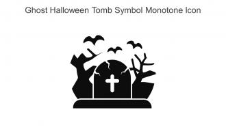 Ghost Halloween Tomb Symbol Monotone Icon In Powerpoint Pptx Png And Editable Eps Format
