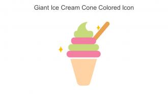 Giant Ice Cream Cone Colored Icon In Powerpoint Pptx Png And Editable Eps Format