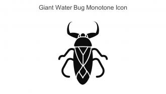 Giant Water Bug Monotone Icon In Powerpoint Pptx Png And Editable Eps Format