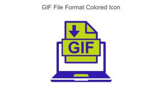 GIF File Format Colored Icon In Powerpoint Pptx Png And Editable Eps Format