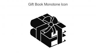 Gift Book Monotone Icon In Powerpoint Pptx Png And Editable Eps Format