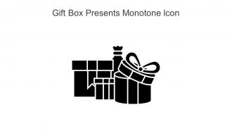 Gift Box Presents Monotone Icon In Powerpoint Pptx Png And Editable Eps Format
