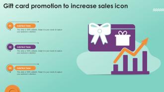 Gift Card Promotion To Increase Sales Icon