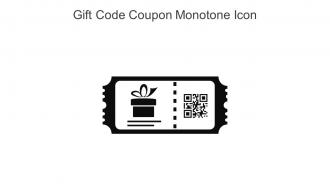Gift Code Coupon Monotone Icon In Powerpoint Pptx Png And Editable Eps Format