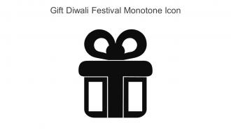 Gift Diwali Festival Monotone Icon In Powerpoint Pptx Png And Editable Eps Format