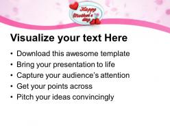 Gift from heart shows love to mothers powerpoint templates ppt themes and graphics 0513