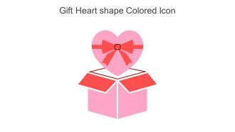 Gift Heart Shape Colored Icon In Powerpoint Pptx Png And Editable Eps Format