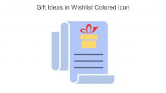 Gift Ideas In Wishlist Colored Icon In Powerpoint Pptx Png And Editable Eps Format