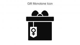 Gift Monotone Icon In Powerpoint Pptx Png And Editable Eps Format