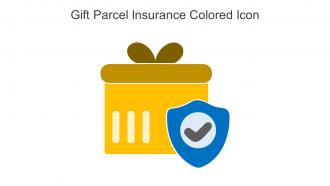 Gift Parcel Insurance Colored Icon in powerpoint pptx png and editable eps format