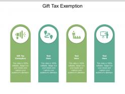 Gift tax exemption ppt powerpoint presentation file graphics example cpb