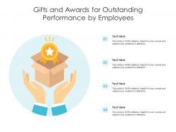 Gifts and awards for outstanding performance by employees infographic template
