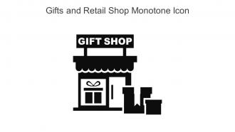 Gifts And Retail Shop Monotone Icon In Powerpoint Pptx Png And Editable Eps Format