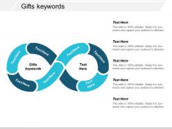 Gifts keywords ppt powerpoint presentation gallery brochure cpb