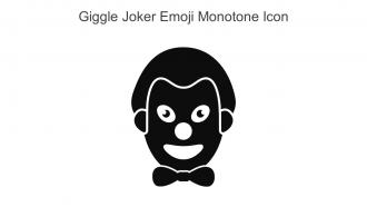 Giggle Joker Emoji Monotone Icon In Powerpoint Pptx Png And Editable Eps Format