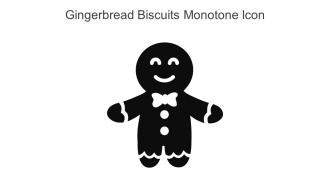 Gingerbread Biscuits Monotone Icon In Powerpoint Pptx Png And Editable Eps Format