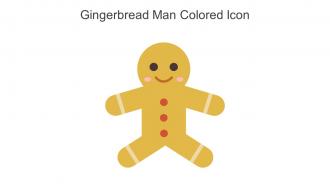 Gingerbread Man Colored Icon In Powerpoint Pptx Png And Editable Eps Format