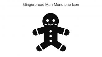Gingerbread Man Monotone Icon In Powerpoint Pptx Png And Editable Eps Format