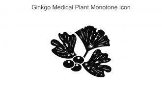Ginkgo Medical Plant Monotone Icon In Powerpoint Pptx Png And Editable Eps Format