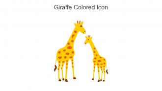 Giraffe Colored Icon In Powerpoint Pptx Png And Editable Eps Format