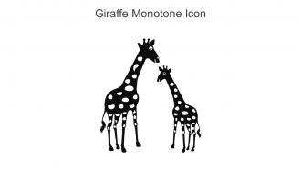 Giraffe Monotone Icon In Powerpoint Pptx Png And Editable Eps Format