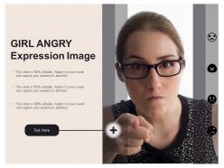 Girl angry expression image