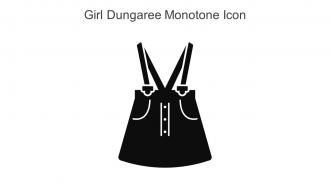 Girl Dungaree Monotone Icon In Powerpoint Pptx Png And Editable Eps Format