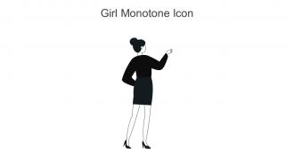 Girl Monotone Icon In Powerpoint Pptx Png And Editable Eps Format