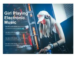 Girl Playing Electronic Music
