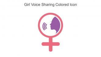 Girl Voice Sharing Colored Icon In Powerpoint Pptx Png And Editable Eps Format