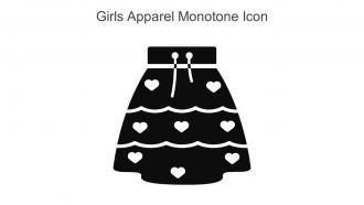 Girls Apparel Monotone Icon In Powerpoint Pptx Png And Editable Eps Format